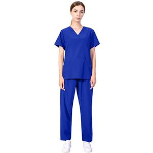 42021 prêt à l'emploi Logo personnalisé vêtements de travail dames fabricant médical Scrubs imprimé vêtements de travail - Product Image 1