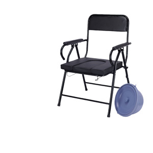 Foldable Commode <b>Chair</b> With Portable <b>Toilet</b> For Elderly And Pregnant Women Hospital <b>Chair</b> - Product Image 1