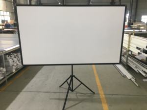 Pantalla de proyector mejorada con soporte 80 pulgadas 6:9 Pantalla de proyección portátil sin arrugas para película de vídeo de película interior y exterior - Product Image 2