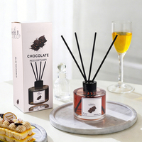 Diffuseur de parfum d'ambiance de luxe 130 ml en gros, désodorisant et purificateur d'air pour salle de bain, ensemble diffuseur à bâtonnets