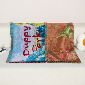 Phong cách mới Jacquard tấm Thảm cotton bảng vải hoa dệt Chăn cho tùy chỉnh sofa bao gồm thanh lịch hoa loạt thiết kế - Product Image 5