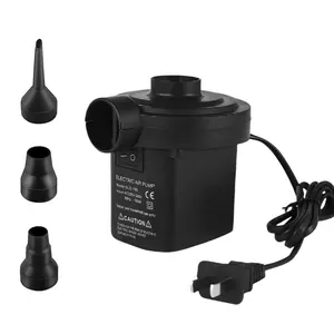 Electric Air Pump with 3 Nozzles Portable Air Pump for Airbed Swimming Pool Toys Inflator/Deflator, AC 220V-240V/150W 50Hz