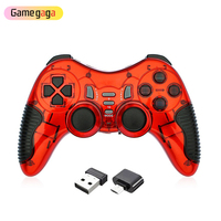 Manette de jeu sans fil USB 2.4G haute vitesse Double choc Manette de jeu pour Ps2 Ps3 PC Ordinateur portable Android TV Box