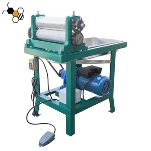 Automatic aluminum alloy beeswax roller stamper beeswax foundation machine