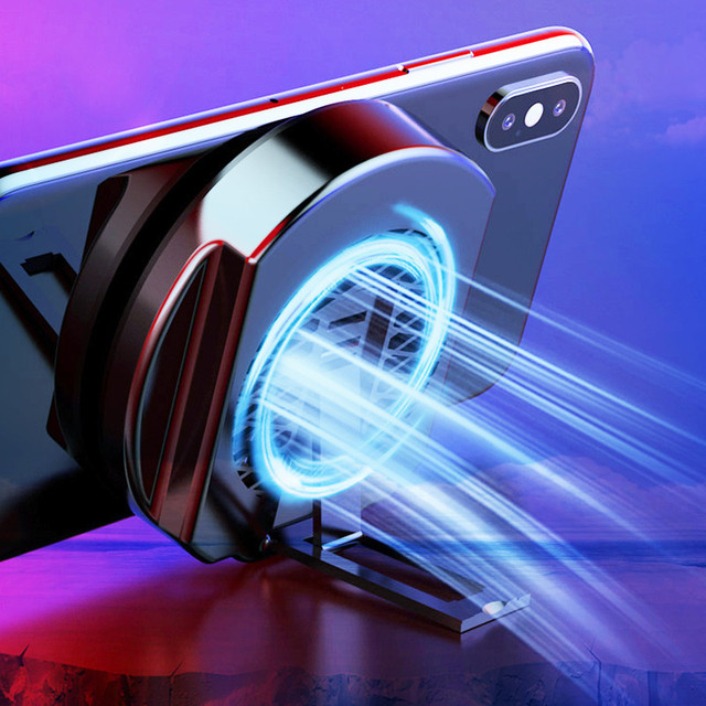 Mobile Cooling Pad Phone Holder Game Handle Mini Cooler Fan for Smartphone Games Radiator