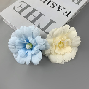 ดอกโบตั๋นจำลองขนาดเส้นผ่านศูนย์กลาง 10 ซม. ดอกไม้ผ้าไหม DIY สำหรับตกแต่งงานแต่งงาน ตกแต่งบ้าน พวงหรีด จัดดอกไม้ติดผนัง - Product Image 3