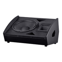 Enceinte de scène passive professionnelle en bois de 15 pouces pour événements et mariages, avec système d'écoute inversée 2.0 canaux stéréo 450W/1800W, pour installation au sol