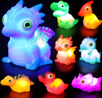 Jouet de bain Dinosaure Lumineux Flottant à LED Clignotantes en Plastique pour Enfants de 2 à 4 Ans Fabriqué en Chine