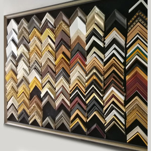 Cadres photo en bois de couleur or, Art mural, <span class=keywords><strong>peinture</strong></span> à l'huile, pour décoration de maison - Product Image 2