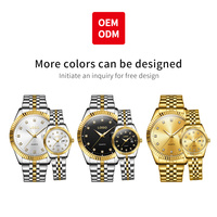 Montre-bracelet pour femme OEM 5526 avec logo personnalisé, étanche, cadeau pour amoureux, bracelet élastique, boîtier en acier inoxydable, montre en alliage pour couple