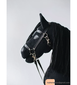 <span class=keywords><strong>DR</strong></span> 2025 cabeza de Animal de peluche serie niños montar peluche juguete Hobby caballo palo juguete - Product Image 3