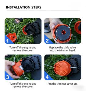 Ensemble de bobines de rechange pour tête de tondeuse DF-065-BKP, ligne en nylon 1,6 mm 36FT/11M verte ronde BLACK DECKER GH710 GH700 GH750 - Product Image 6