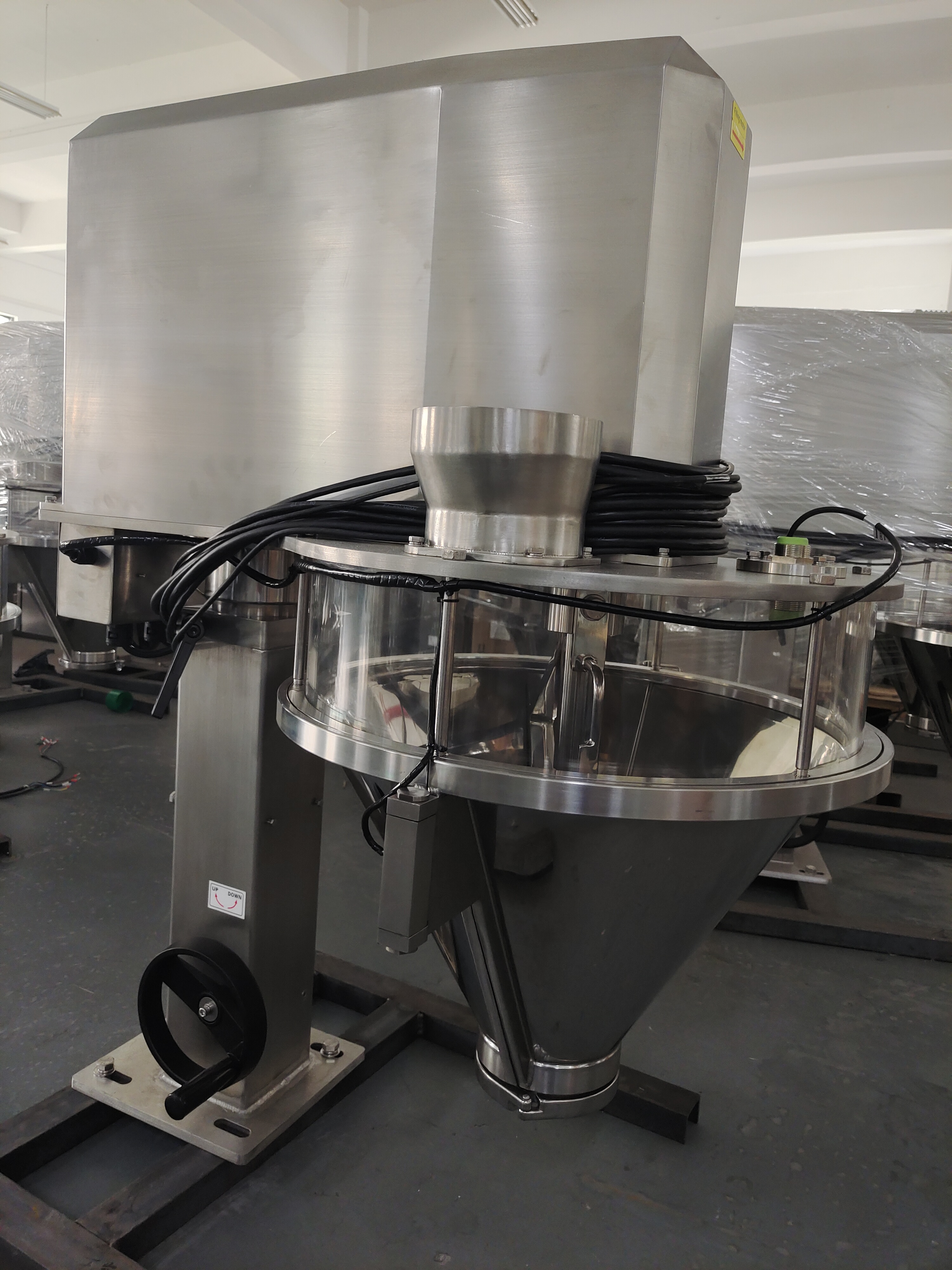 Cocoa Spices Automatic Powder Filling Machine 83L Salt Sugar Milk