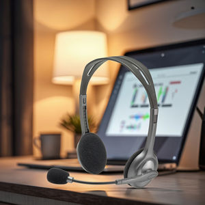 Micro-casque stéréo avec prise jack 3,5 mm pour Logitech H110, original, pour les réunions en ligne au bureau, les jeux, métal durable - Product Image 5