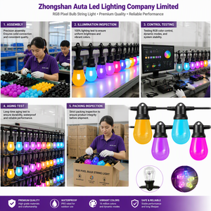 WS2814A RGB Pixel-Lichterkette APP-gesteuerte Traumfarben-Wechselbeleuchtung für Feiertage, Hochzeiten, Partys, Außendekoration, Großhandel - Product Image 6