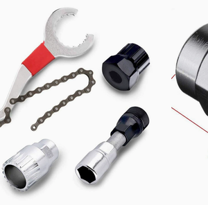 Kit d'outils de démontage de cassette de vélo en acier au carbone multifonctionnel pour <span class=keywords><strong>VTT</strong></span> et vélo de route, fouet à chaîne, extracteur de manivelle, <span class=keywords><strong>clé</strong></span> - Product Image 3