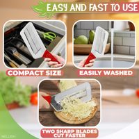 Utensilio de cocina Rebanadora de verduras de doble filo Cuchillo de pelar manual de acero inoxidable multifuncional