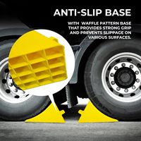 Cales de roue en plastique robustes antidérapantes pour véhicules, butée de roue portable pour voiture, camion, remorque, camping-car, stationnement