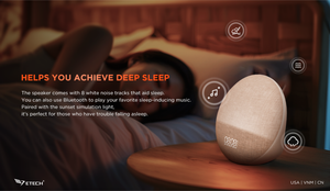 Réveil multifonction 10W avec éclairage LED monochrome pour <span class=keywords><strong>radio</strong></span> 5.0, batterie rechargeable, aide au sommeil portable - Product Image 5