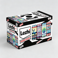 Caja de Embalaje para Bebidas, Cerveza, Jugo, Refresco, Lata, Cartón para Bebidas con Diseño de Logotipo