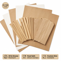 Papier kraft MG non blanchi de qualité alimentaire en pâte de bois vierge personnalisée, en rouleau jumbo et en feuilles, pour l'emballage alimentaire et les usines de transformation