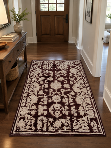 Traditional Floral Area <b>Rug</b> Rectangle Wool Acrylic Hand Tufted Medium Pile <b>Non</b> <b>Slip</b> Latex Backing Living Room Use - Product Image 1