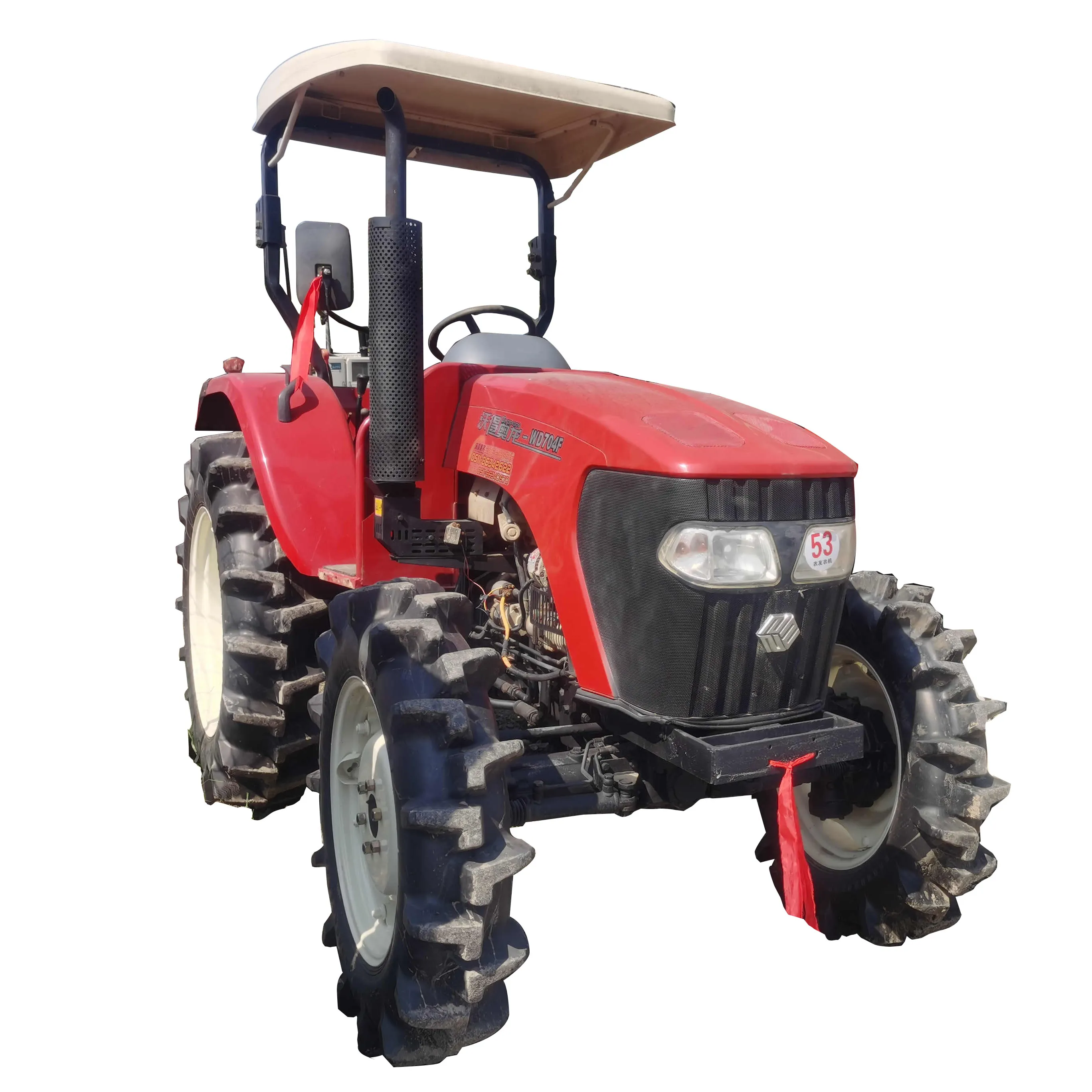 Mini Tractor diésel de gama frontal WODE 70 HP 80HP, máquina compacta para granja, trabajo en tierra, tractores de jardín, precio
