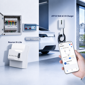 Estación de Carga para Vehículos Eléctricos TL-EV 7kW AC Tipo 2 32A con Comunicación EVEMS y Aplicación Inteligente para Uso Doméstico, Entrada 200-220V, Nueva - Product Image 4
