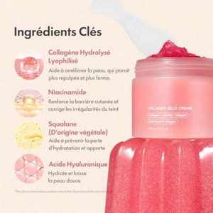 Masque de nuit au collagène 75ml + Crème gelée au collagène 110ml Ensemble raffermissant anti-âge pour le visage - Product Image 5