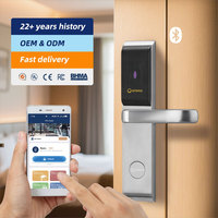 Système de serrure de porte d'hôtel ORBITA Bluetooth haute efficacité, compatible avec la commande à distance par application