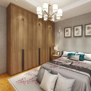 Armadio Moderno Angolare per Camera da Letto con Design Modulare e Tavolo da Toeletta Estensibile - Product Image 5