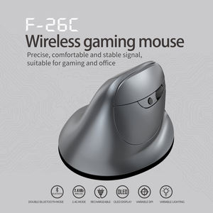 Souris verticale ergonomique rechargeable sans fil USB 2,4 GHz, programmable, pour droitiers, en stock, écran OLED - Product Image 6