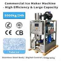 Machine à glace industrielle à tubes, prix direct usine, capacité de 1 à 10 tonnes, avec compresseur de haute qualité, usine de fabrication de glace sur mesure