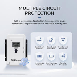 Contrôleur de charge solaire <span class=keywords><strong>MPPT</strong></span> 10A 20A 12V/24V avec protection automatique SOC, écran LCD, <span class=keywords><strong>régulateur</strong></span> solaire haute fréquence, <span class=keywords><strong>meilleur</strong></span> prix - Product Image 6