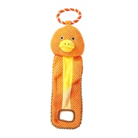 Jouet interactif sonore pour chiots, série de jeu de la force de la traction, en peluche réaliste en forme d'animal, pour animaux de compagnie transfrontaliers