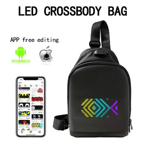 กระเป๋าคาดลำตัว LED ความละเอียดสูงอเนกประสงค์ กันน้ำ พร้อมหน้าจอ LED ที่สามารถแก้ไขได้ สำหรับผู้ชายและผู้หญิง - Product Image 1
