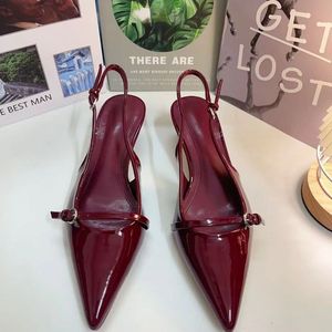 <b>Red</b> Sandalias De Tacon Summer <b>Slipper</b> Shoes Luxury Club Fashion Heels for Ladies - Product Image 2
