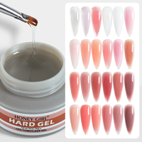HONEY GIRL 30ml Gel de construction UV professionnel pour ongles, gel dur pour extension d'ongles, couleurs blanc, rose, transparent pour le bricolage