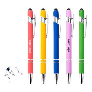 Bolígrafo con Recubrimiento Suave al Tacto, Bolígrafo Promocional con Logotipo Personalizado, Punta Metálica, Directo de Fábrica - Product Image 4