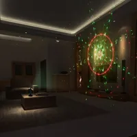 Élément optique diffractionnel DOE, motif de réseau laser DG, projection de scène, effet d'éclairage étoilé