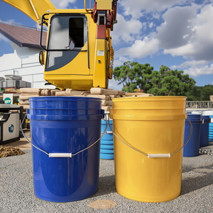 Ventes directes usine – Barils en plastique HDPE de 5 gallons de qualité alimentaire pour essence, peinture, revêtement, huile, eau – Couleur et logo personnalisables, avec poignée et couvercle - Product Image 3