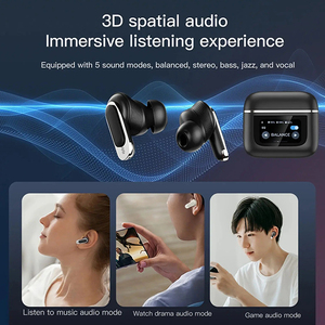 V8 ANC Tai Nghe Không Dây LCD Đầy Đủ Màu Sắc Màn Hình Cảm Ứng Thông Minh TWS Earbuds Giảm Tiếng Ồn BT Tai Nghe Thể Thao Tai Nghe - Product Image 5