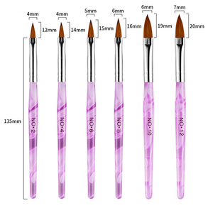 Wellflyer <span class=keywords><strong>NABR</strong></span>-031แปรงอะคริลิค6ชิ้นแปรงทาเล็บ - Product Image 2