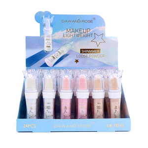 Bubuk Glitter warna-warni, bubuk Glitter Highlighter metalik bunglon bersinar Vagan Shinny
