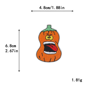 Grosir Halloween Patch bordir atau topi besi pada Patch hantu Halloween labu Patch bordir untuk dekorasi pakaian - Product Image 6
