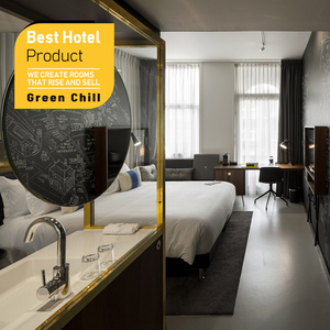 Servicio completo de diseño y construcción de muebles de dormitorio de hotel de madera maciza, modernos y artísticos, para proyectos de hoteles boutique de alta gama. - Product Image 1