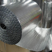 Matériau d'isolation thermique, barrière de chaleur radiante, feuille métallique multi-réfléchissante résistante au feu pour systèmes de toiture, sur mesure