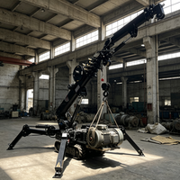 Grúa Araña RST L-707 de 8 Toneladas, Grúa Telescópica Hidráulica de Servicio Pesado con Giro de 360 Grados °   Rotación para Terrenos Exteriores Complejos