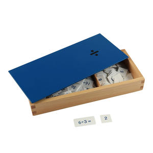 Jouets éducatifs en bois Montessori pour enfants, boîte de division, boîte d'arithmétique mentale, boîte de somme - Product Image 1