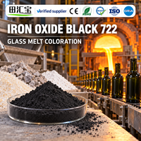 Oksida Besi Hitam Kelas Industri 330 untuk Pewarnaan Blok Beton dan Produk Semen, Fe2O3 96% Min, 325 Mesh, Dosis Rendah